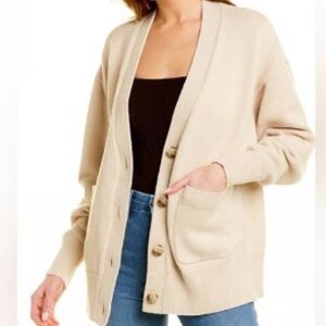 Good American Chunky Knit Cardigan
